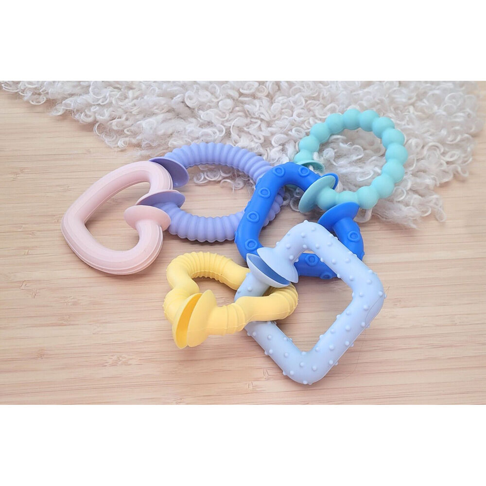 Koala Dream 4m+ Silicone Baby Snap & Learn Sensory Soothing Gum Teethers — image 4