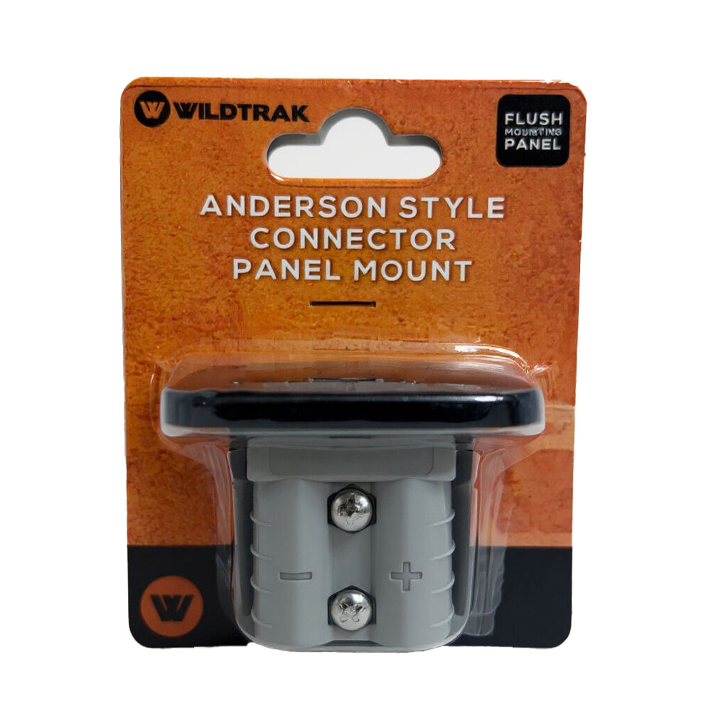 Wildtrak Grey 50A Anderson Style Connector Flush Mounting Panel