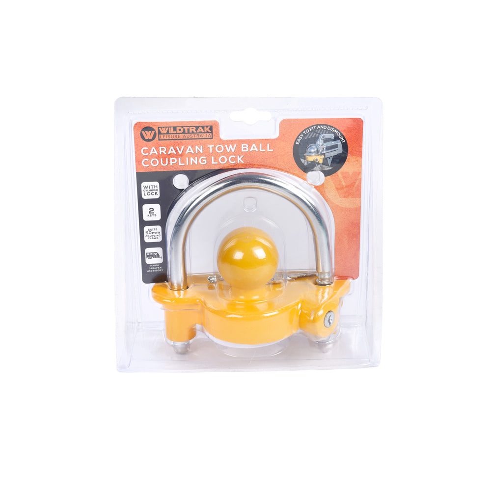 Wildtrak 5cm Aluminium Tow Ball Coupling Lock Caravan Security Hitch Accessory — image 2