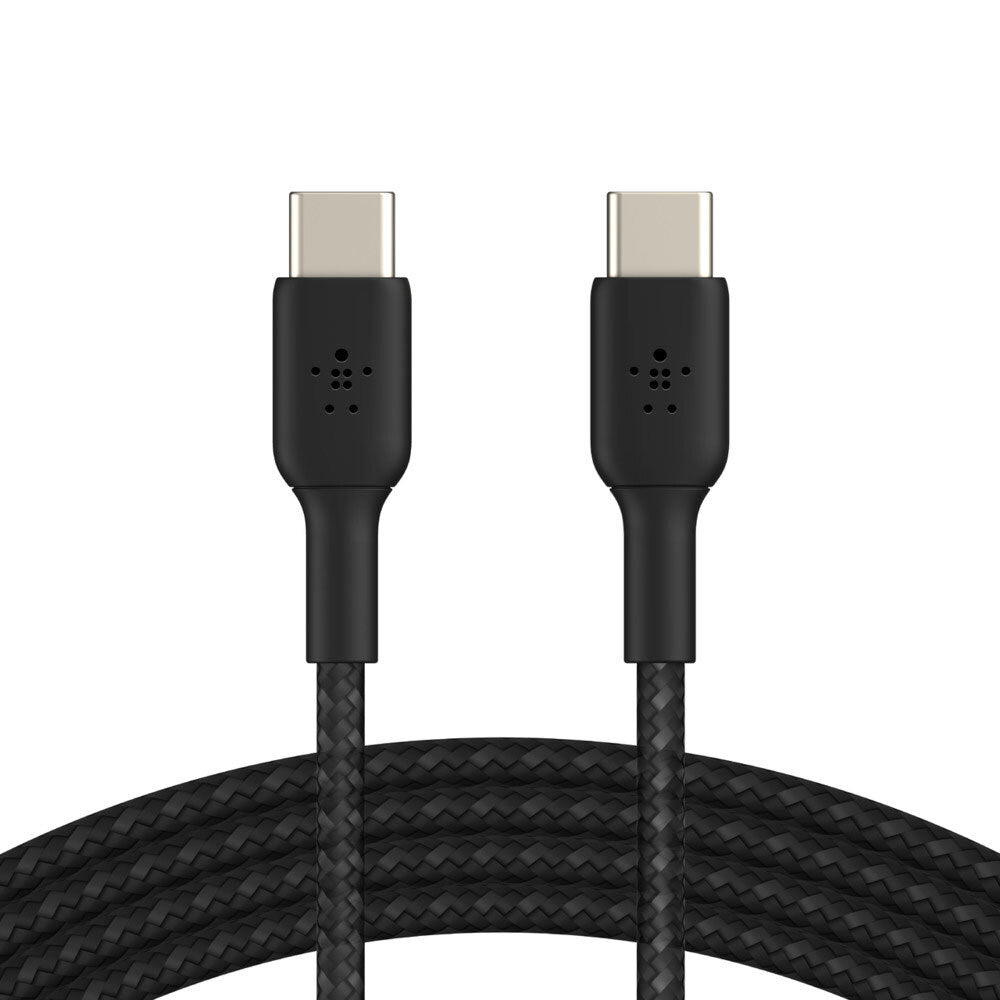 Belkin Braided Black 1M Type C to USB-C Cable Data Connector for Samsung S9/S10