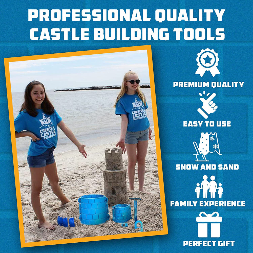 Create a Castle Pro Tower Mold Cylinder Kit Sand/Snow Kids Beach Sandpit Toy 6y+ — image 4