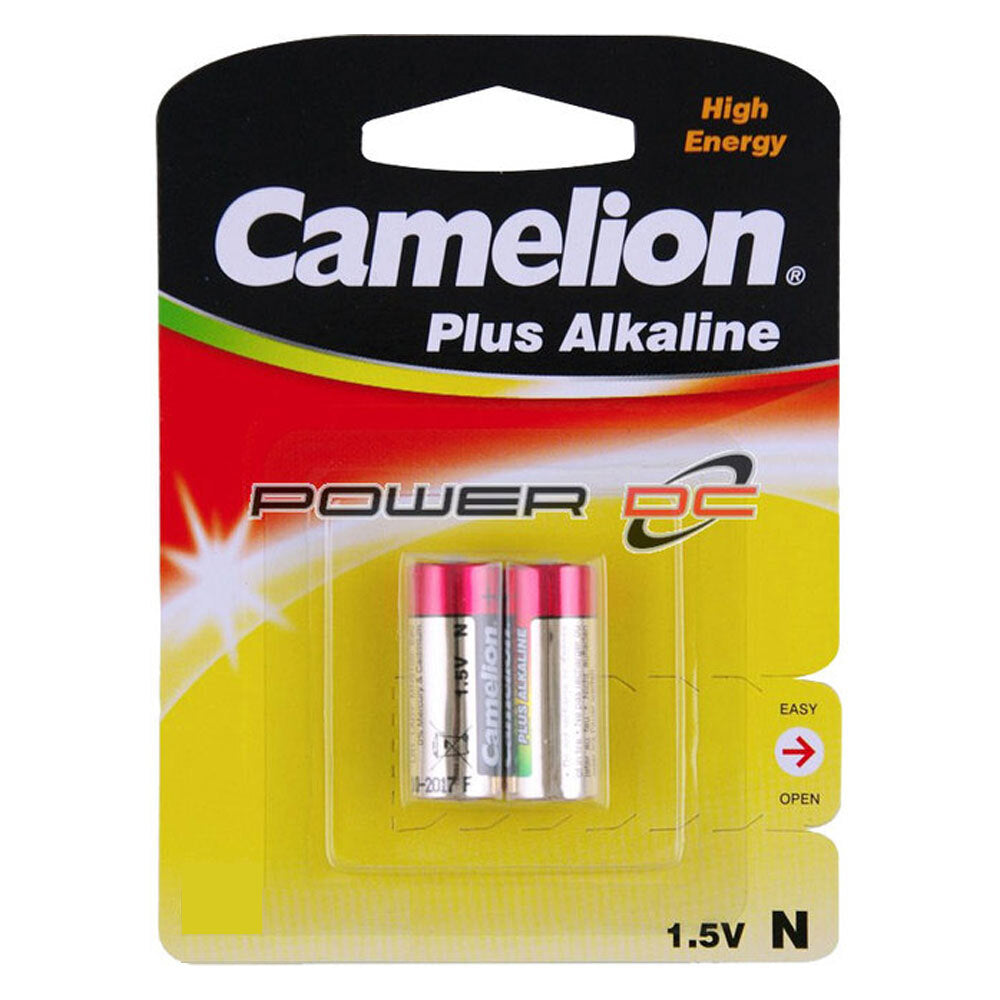 Camelion Plus N Alkaline Battery 1.5V Multi Purpose for Clocks/Toys/Radios (2 Pieces)