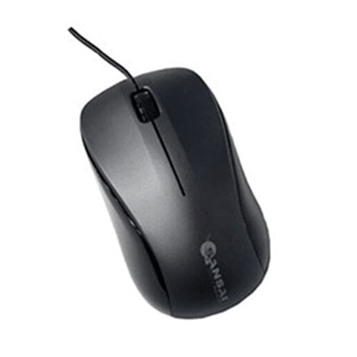 Sansai USB Optical Wired Sensor Mouse w/160cm Cable for PC/Laptop Computer Black — image 2