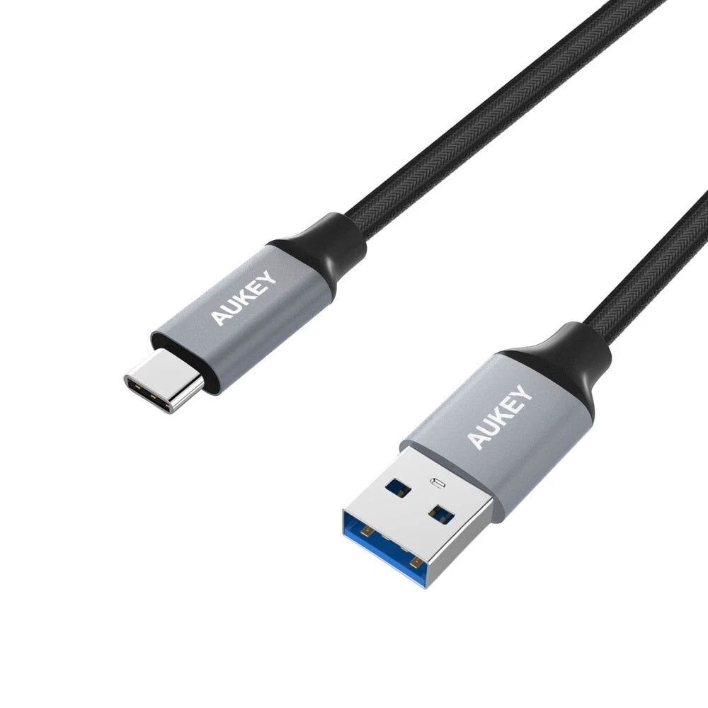 Aukey 1M Impulse Series Braided Cable USB-A to USB-C for Samsung Note8/MacBook — image 2