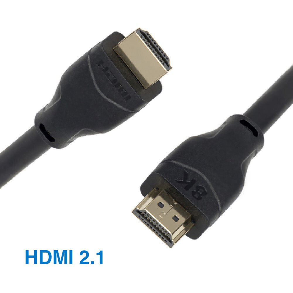 Laser HDMI 2.1 Male 8K Cable Ultra High Speed Gold-Plated Connector Cord 5m BLK