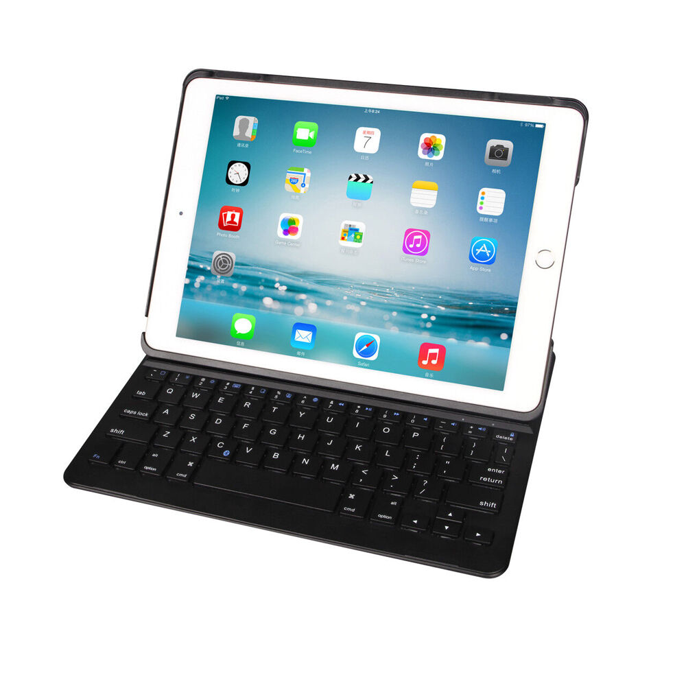Connect Cable Black Wireless Keyboard Case For Apple iPad 9.7/iPad Air — image 5