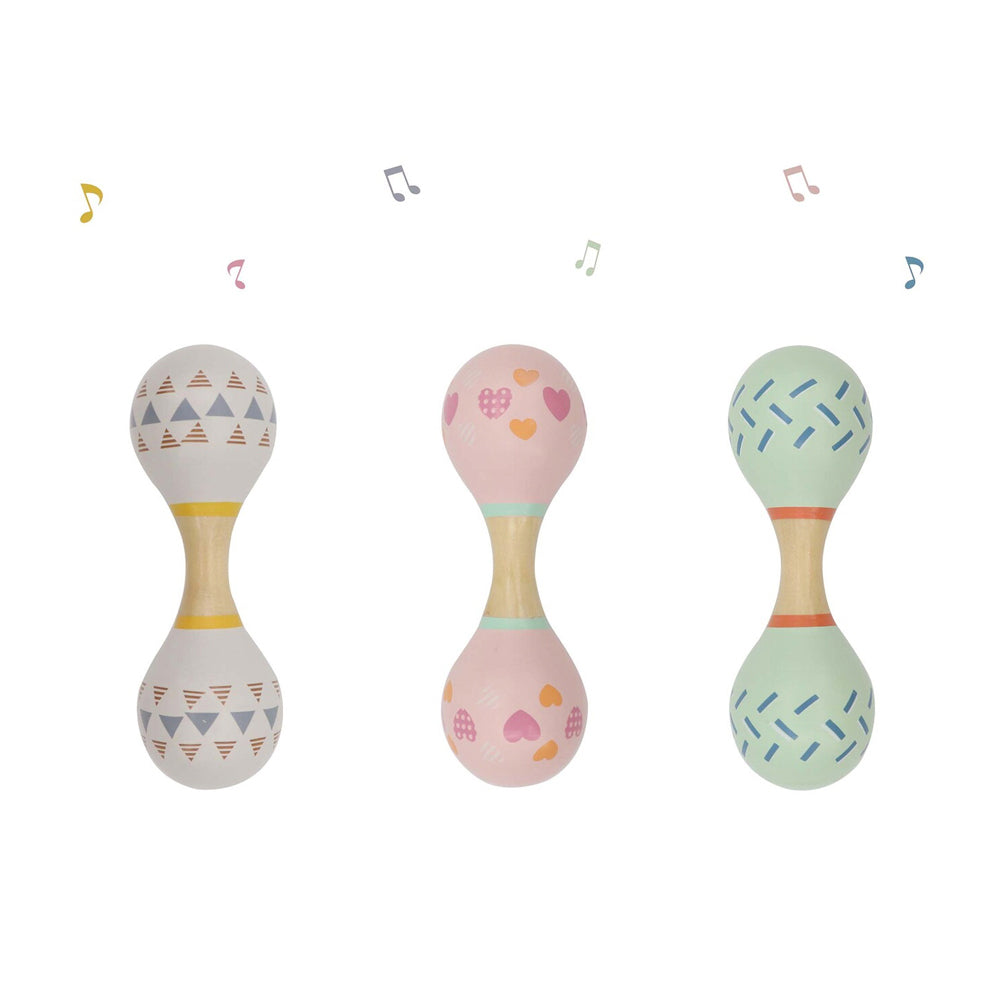 Kaper Kidz 15cm Calm & Breezy Maraca Rattle Double Ended Shaker Newborn Toy 0+ — image 2