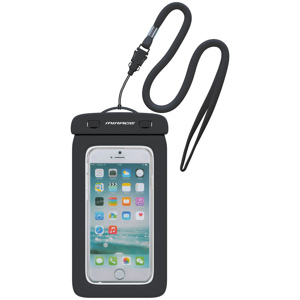 Mirage 6.9inch Black Waterproof Floating Phone Protective Pouch
