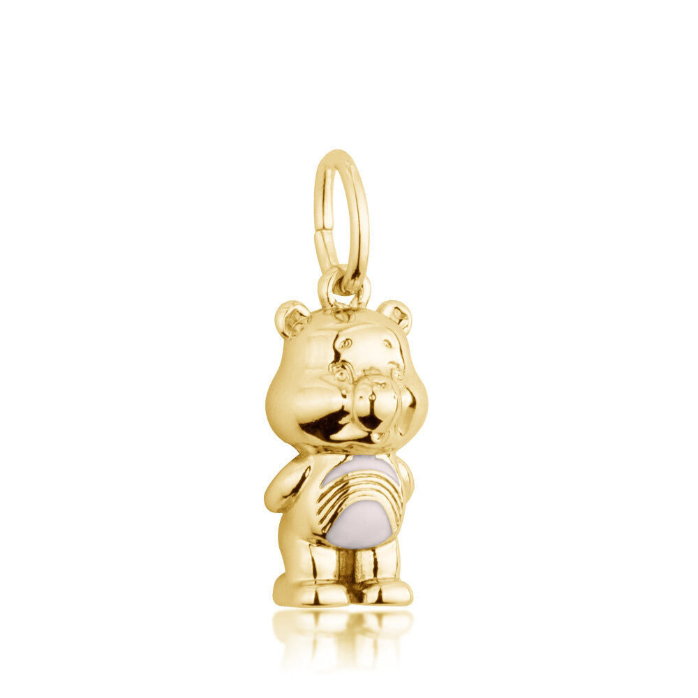 Care Bears Cheer Bear Charm Plated Brass — Gold Gold