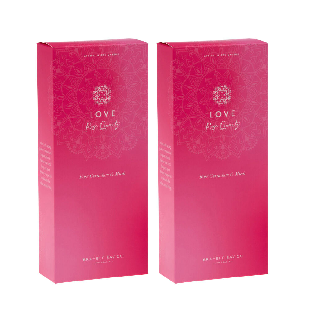 Bramble Bay Diffuser Crystal Boho Rose Geranium Musk Scented 150ml (2 Pack)