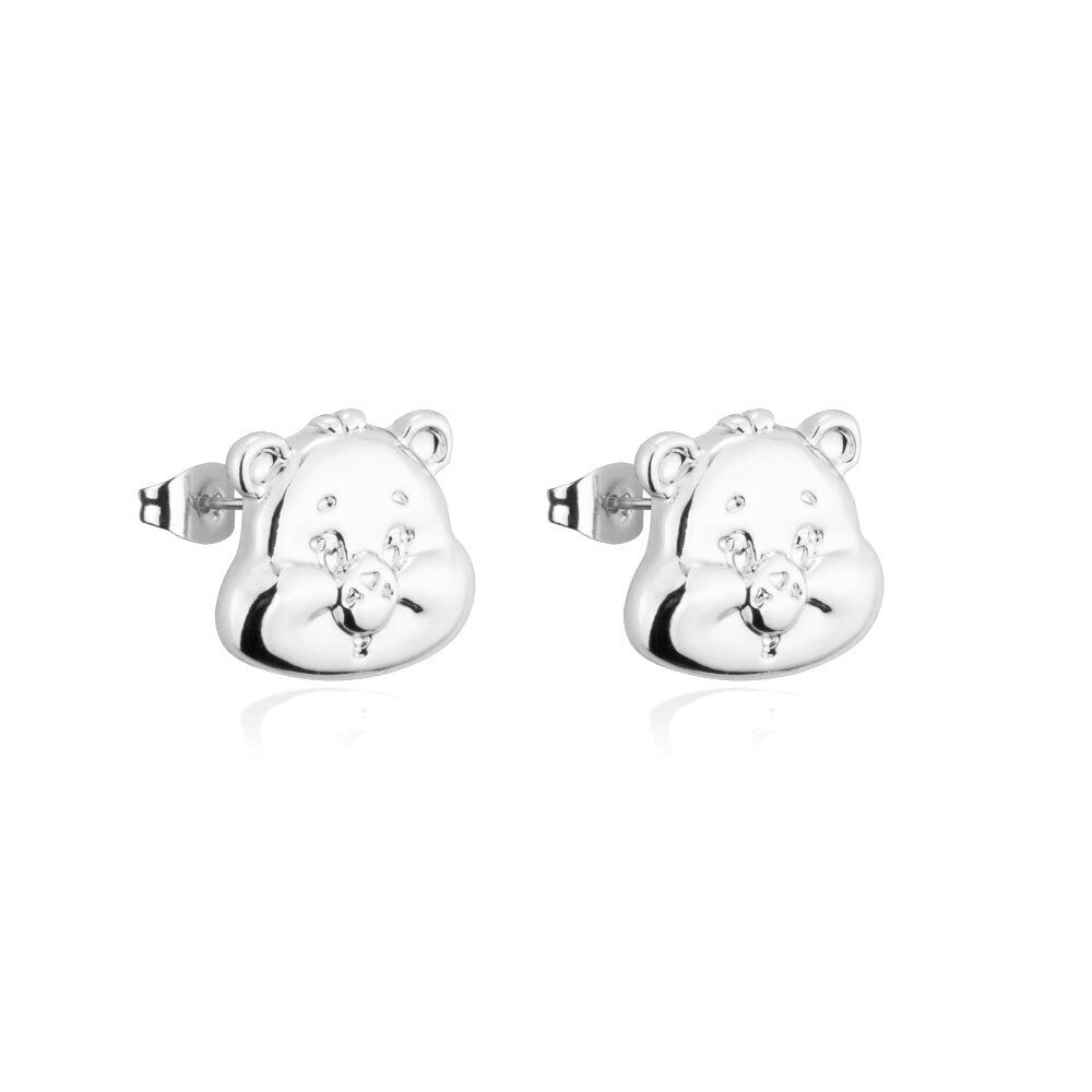 Care Bears Stud Earrings Plated Brass — Gold Silver