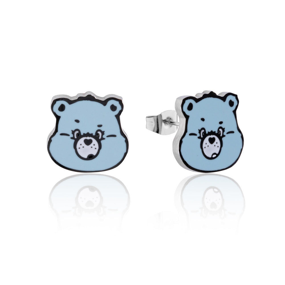 Care Bears ECC Grumpy Bear Enamel Stud Earrings Stainless Steel