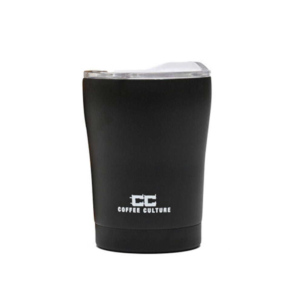 Coffee Culture Stainless Steel Double Wall 350ml Reusable Travel Cup Black (2 Pack) — image 2