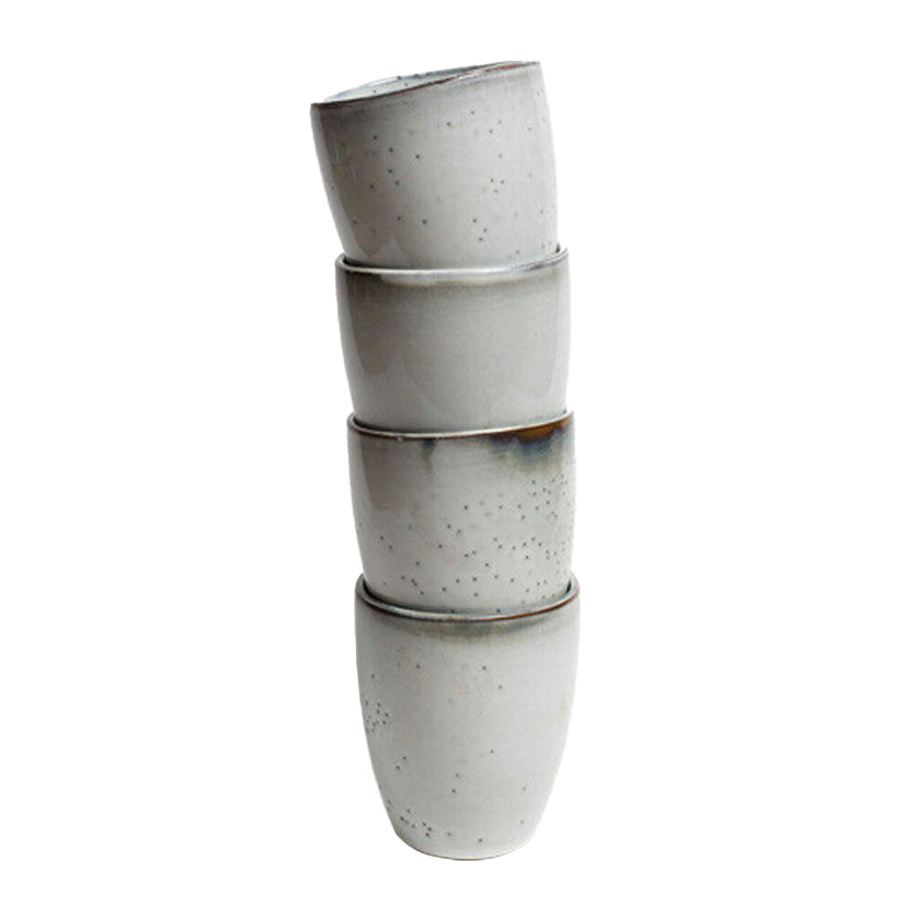 Coffee Culture 4pc Coffee Culture Reactive 280ml Ceramic Coffee & Tea Cup Grey (2 Pack) — image 2