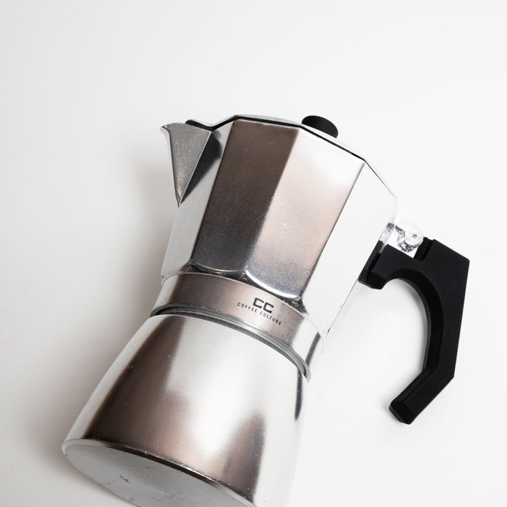 Coffee Culture 19cm Stovetop Coffee Maker 6-Cup Moka Italian Espresso Pot Silver — image 3