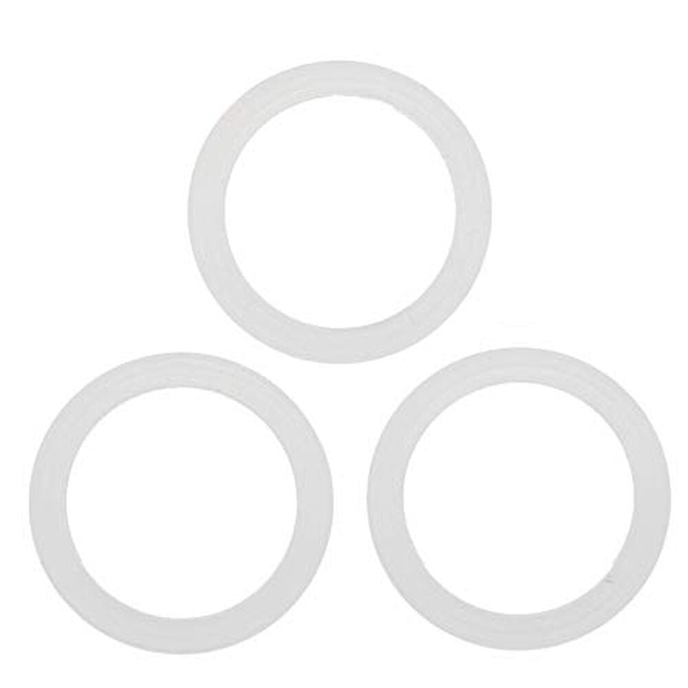 Coffee Culture 6-Cup Silicone Gasket For Stovetop Espresso Cup White (3 Pieces)