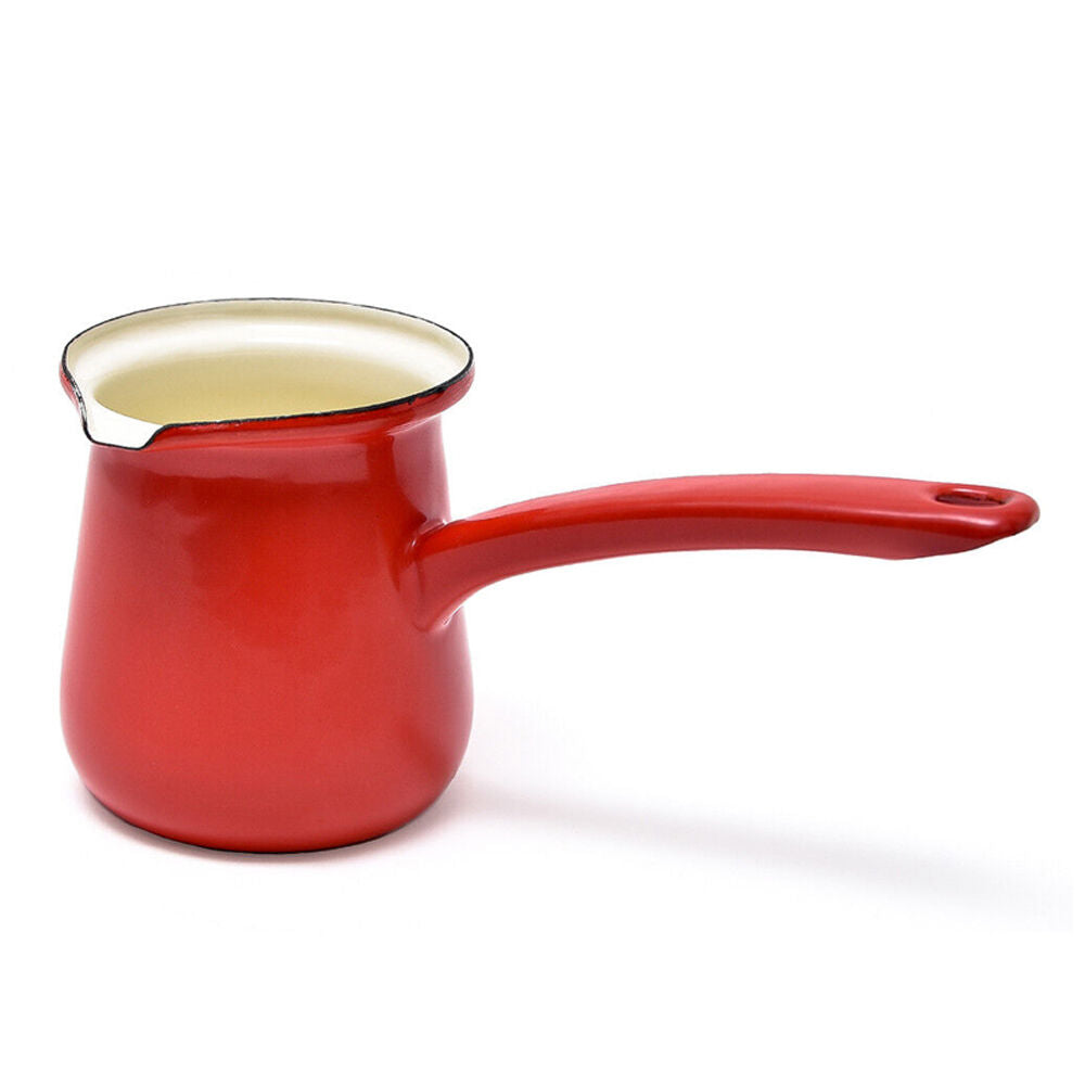 Coffee Culture Enamel 450ml Turkish Coffee Pot Maker Stovetop Brewing Red (2 Pack) — image 2