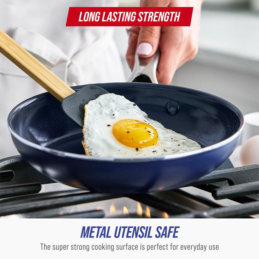 Blue Diamond Open 20cm Frypan Toxin Free Cookware Non-Stick Pan Dark Blue — image 5