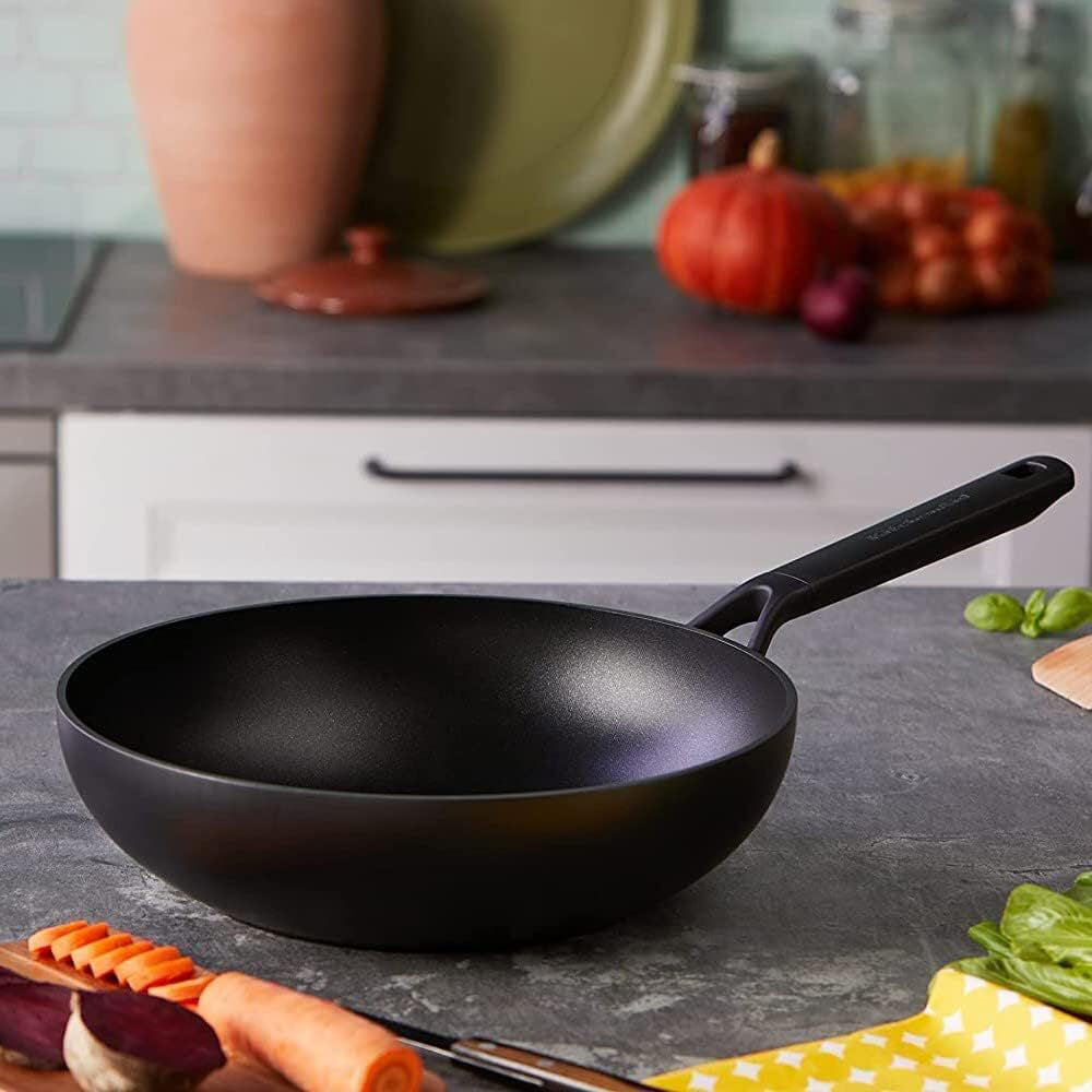 Kitchenaid Classic Forged Non Stick Open Wok Pan 28cm Home Kitchen Cookware