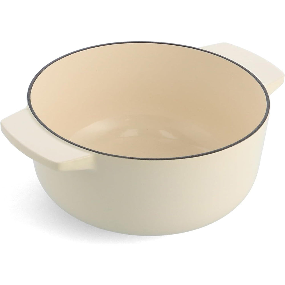 Kitchenaid Cast Iron Durable Casserole Pot Home Cooking 22cm/3.3L Almond Cream — image 5