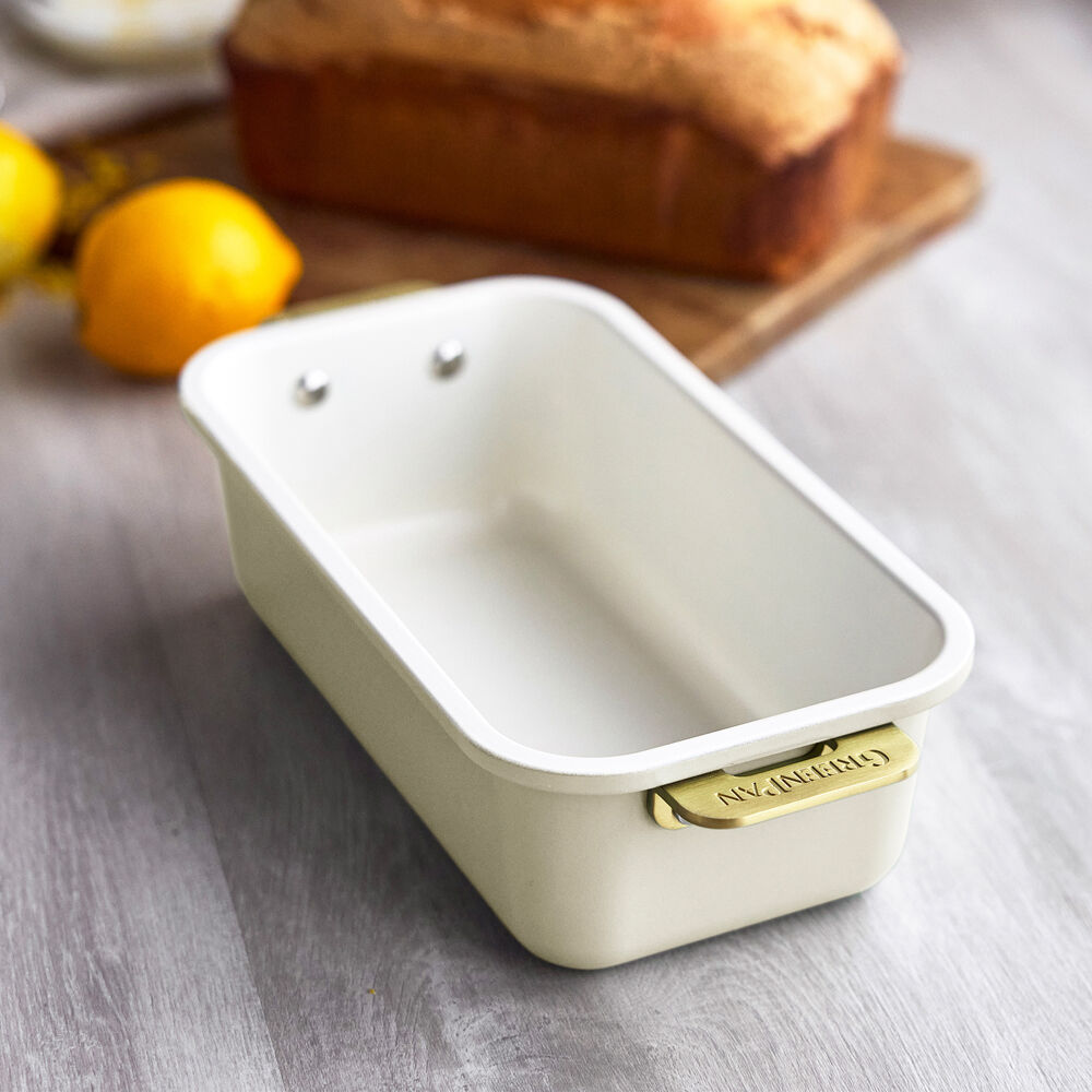 GreenPan Reserve Rectangular Loaf Pan Non-Stick Ceramic Baking Cream White — image 2