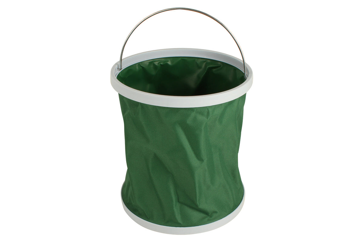 Wildtrak Collapsible Foldable 11L Storage Bucket Outdoor Camping Container Green
