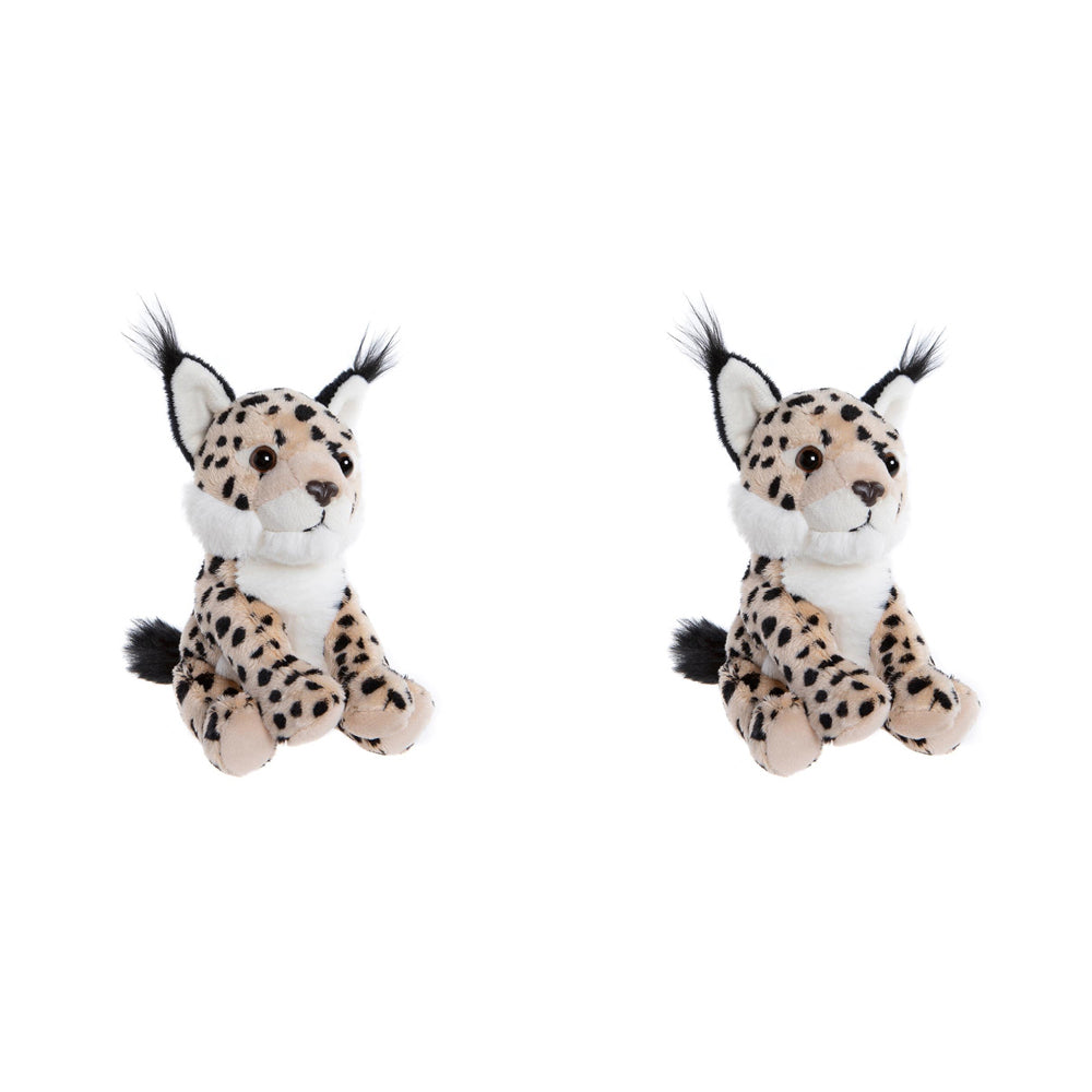 Charlie Bears Cuddle Cub Lynx Kids/Children/Baby Plush Soft Fun Play Toy 0m+ (2 Pack)