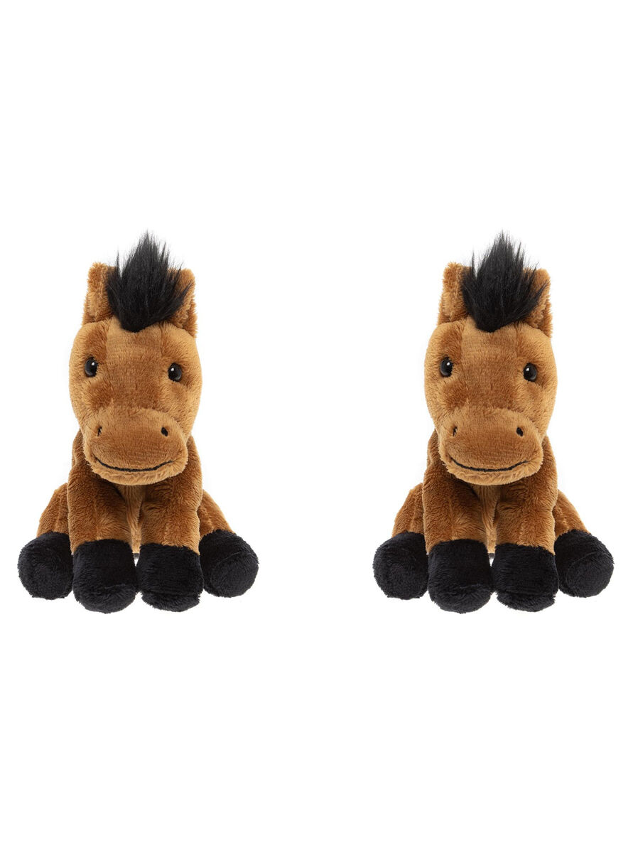 Charlie Bears Kids Plush Toy Chestnut Horse Cuddle Club 0Y+ Brown; (2 Pack)