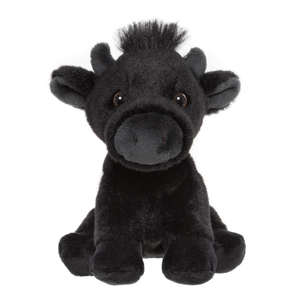 Charlie Bears 0Y+ Black Kids Plush Toy Belted Cow Cuddle Club Collection