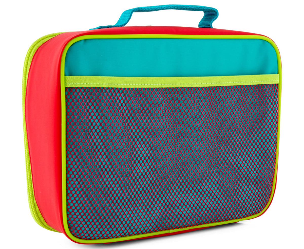 Crocodile Creek Robot Kids/Children Lunchbox Storage/Carry Lunch Bag Red/Green — image 3