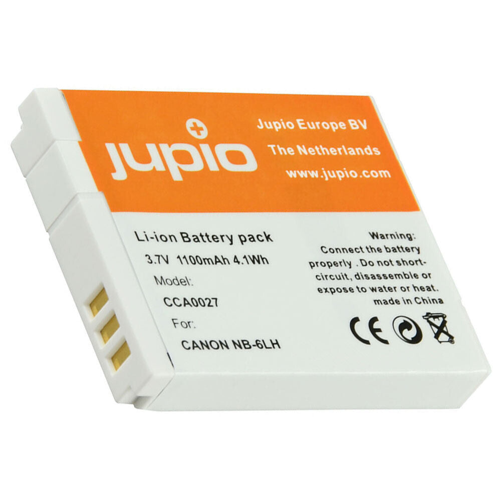 Jupio 1100mAh 2x Batteries & USB Single Charger Adapter Kit For NB-6LH Canon — image 3