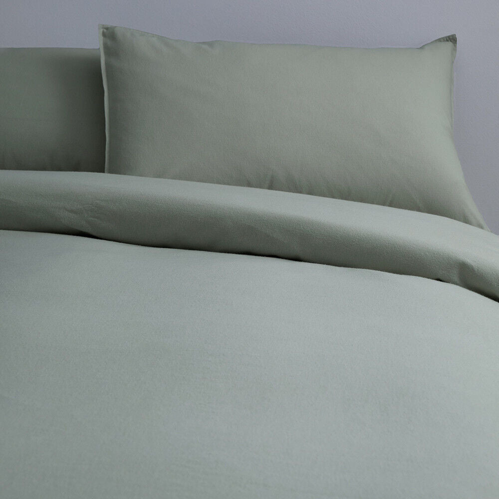 Canningvale Cozi Cotton Quilt Cover Set Mineral Green