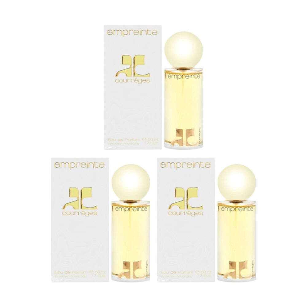 Courreges Empreinte Women Fragrance EDP Eau de Parfum Spray Bottle 50ml (3 Pack)