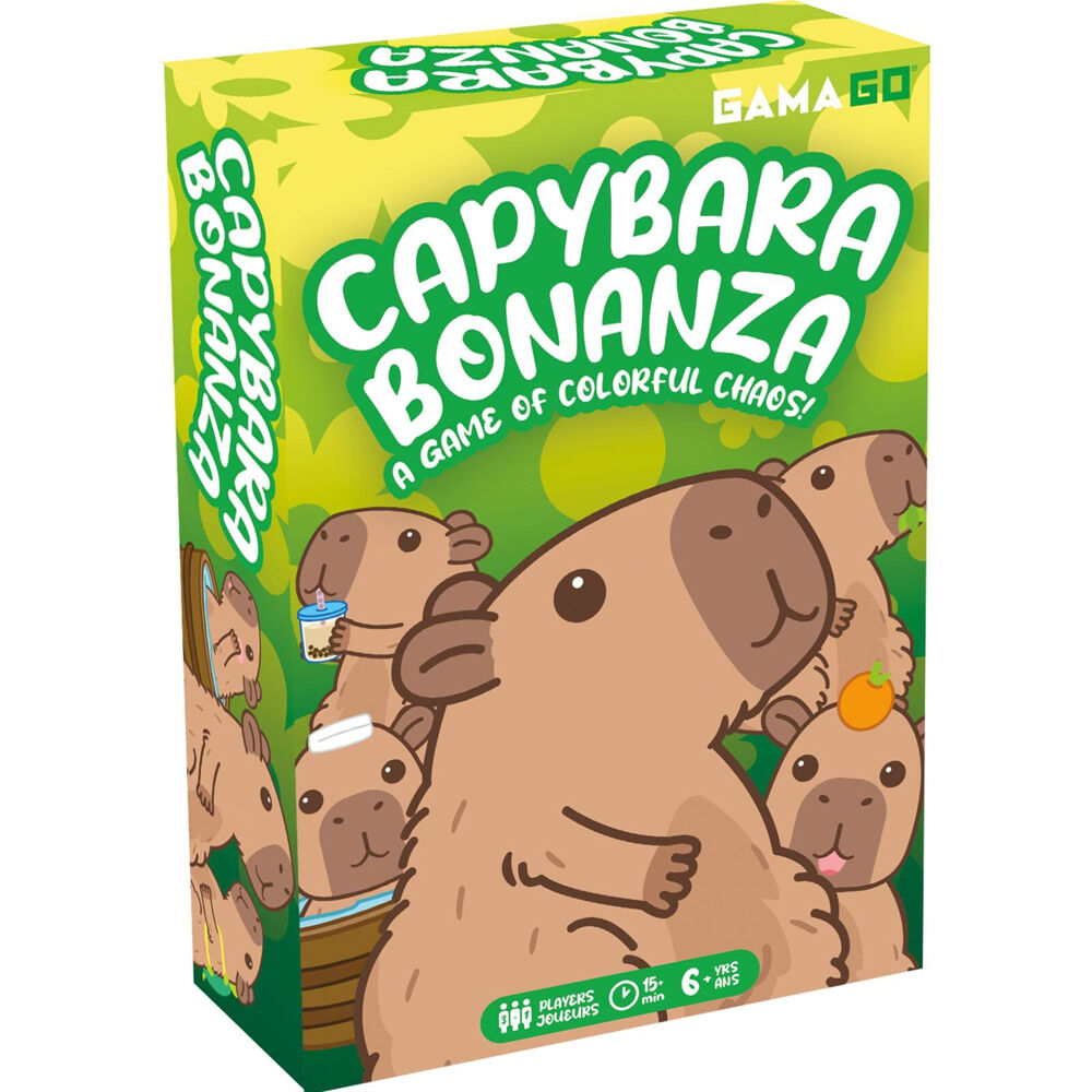 Aquarius 6Y+ Capybara Bonanza Novelty Card Game Suitable For 1-3 Players