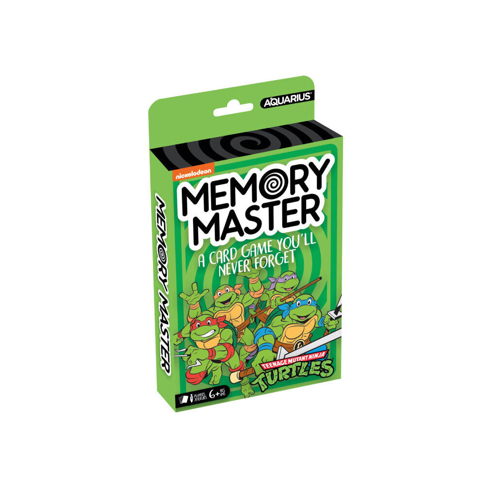 Aquarius TMNT Memory Master Educational Memory Card Game 17x12cm Kids Green 6y+