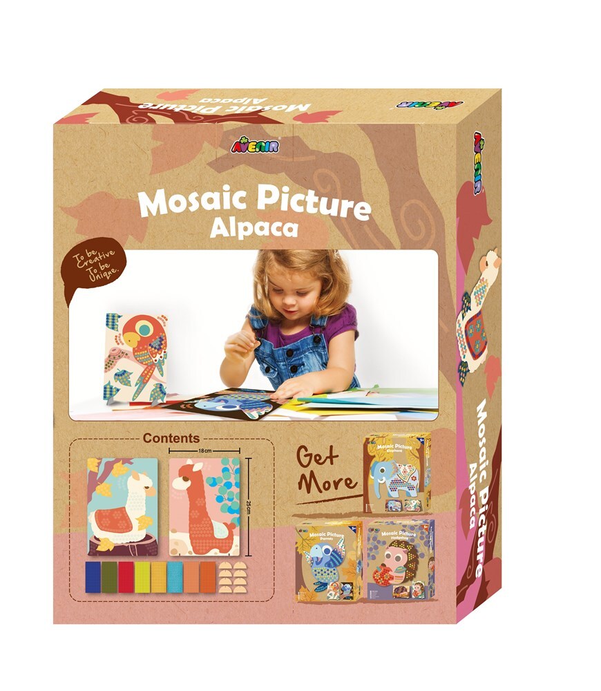 Avenir Mosaic Picture Alpaca Creative Art/Craft Kids/Children Fun Activity 3y+ — image 2