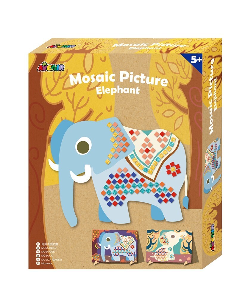 Avenir Mosaic Picture Elephant Creative Art/Craft Kids/Children Activity 3y+ (2 Pack) — image 2