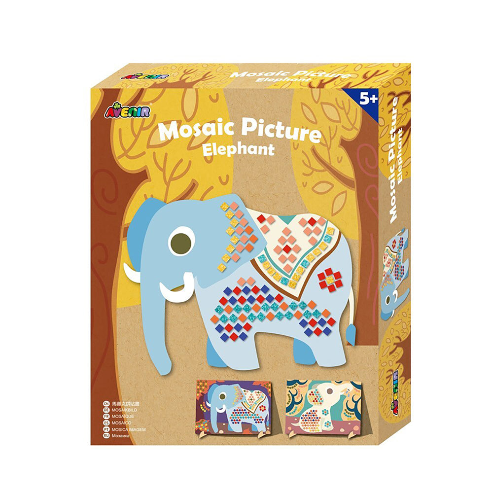Avenir Mosaic Picture Elephant Creative Art/Craft Kids/Children Fun Activity 3y+