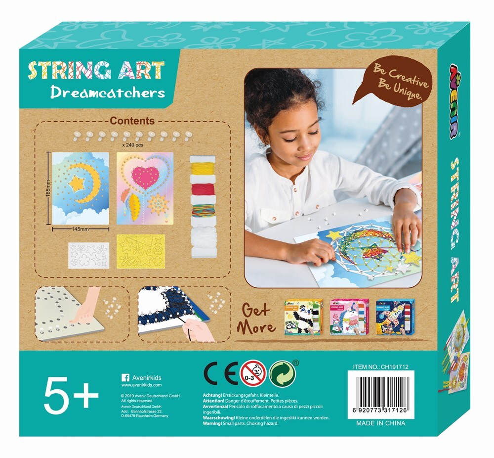 Avenir String Art Dream Catcher Kids/Children Craft Kit Fun Activity Toy 5y+ — image 2