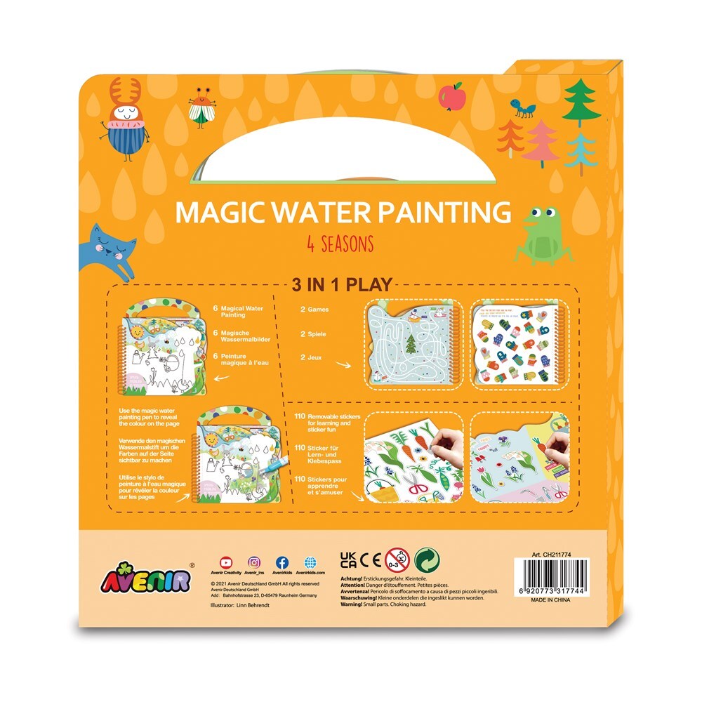 Avenir Magic Water Painting 4 Seasons Art/Craft Kids/Toddler Activity Kit 3y+ — image 2
