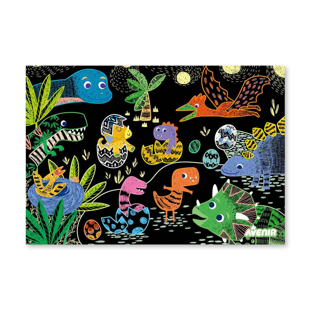 Avenir Scratch Dinosaurs Art/Craft Activity Numbers Kids/Children Fun Toy 5y+ — image 3