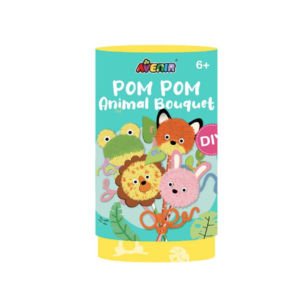 Avenir Pom Pom Animals and Flowers Bouquet Art & Craft Toy Kids Set 6y+ (2 Pieces) — image 2