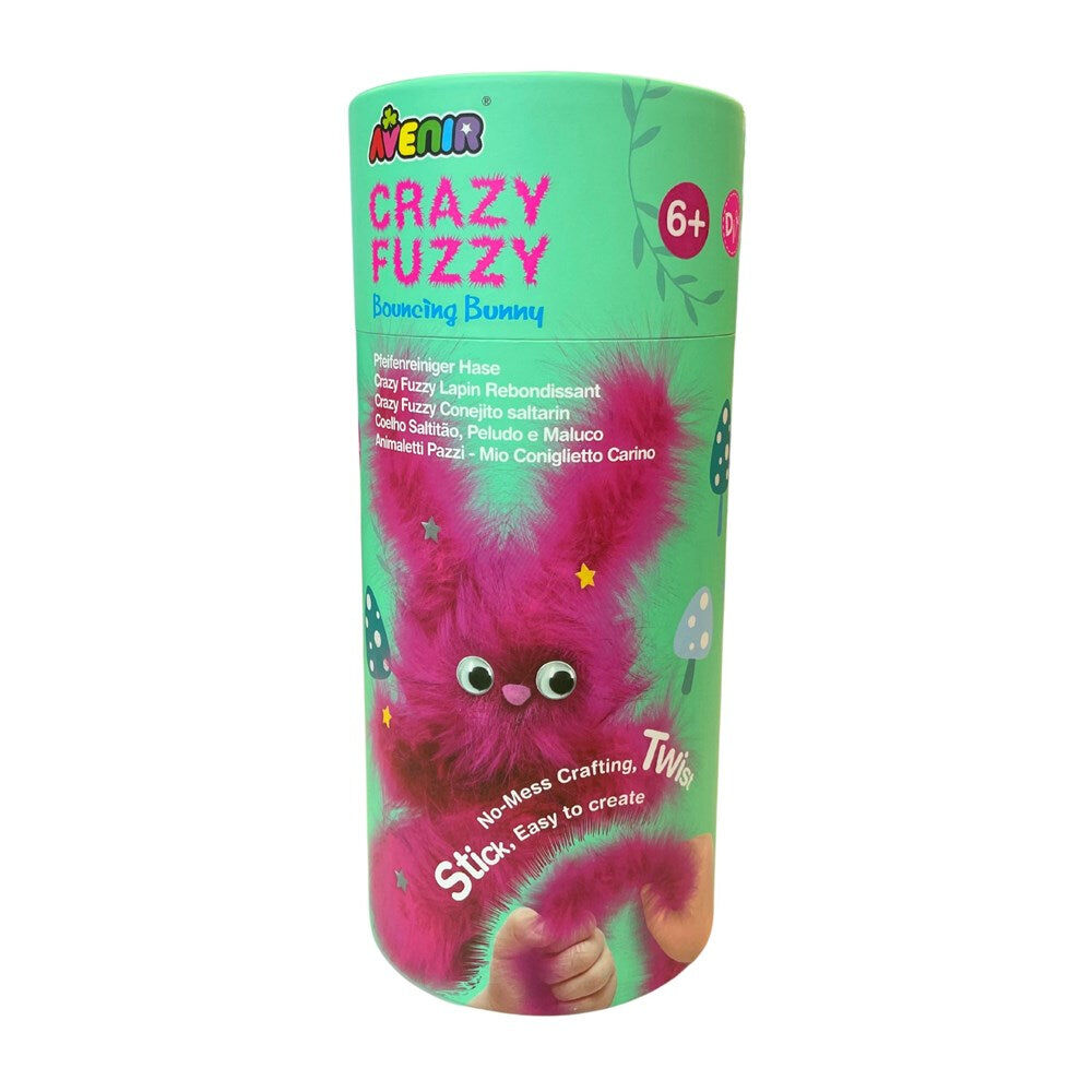 Avenir Crazy Fuzzy Art & Craft Toys Bouncing Bunny - Pink 6y+ (2 Pack) — image 2