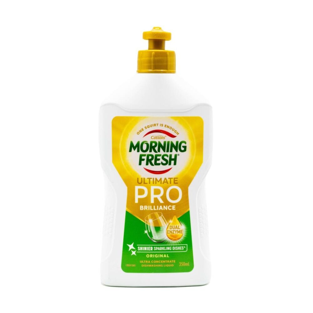 Morning Fresh 350ml Dishwashing Liquid Ultimate Pro Brilliance Ultra Concentrate Original - Cuts Through Tough Grease - Leaves Dishes Sparkling Clean