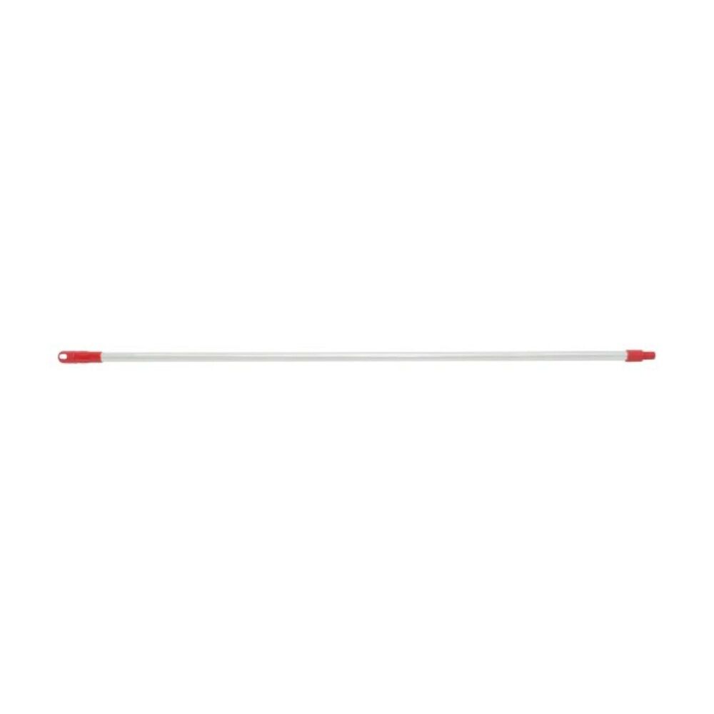 Edco Aluminium Handle 1.5M x 25Mm Commercial Grade With Ergonomic Swivel Grips — Red