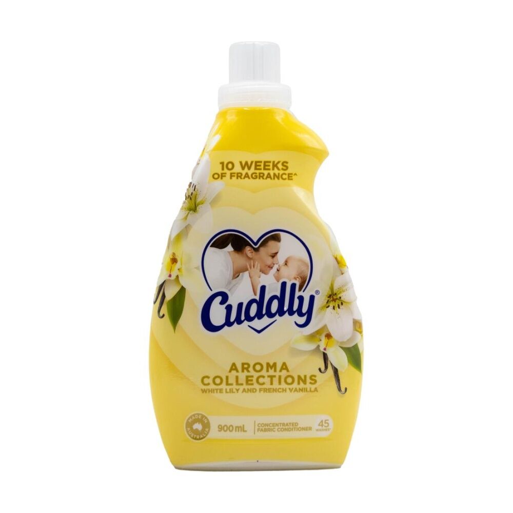 Cuddly Aroma Collections Fabric Conditioner 900ml White Lily French Vanilla (8 Pack) — image 2