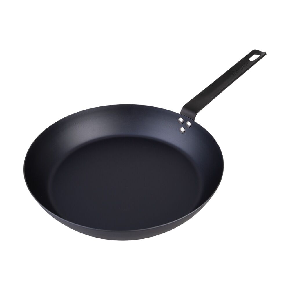 Evolv Pre-Seasoned Heavy Gauge Fast Heat Carbon Steel Fry Pan 28cm Evolv — image 2