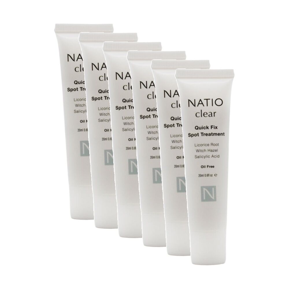Natio Spot Treatment Clear Quick Fix Licorice Root Witch Hazel 20ml (6 Pack)