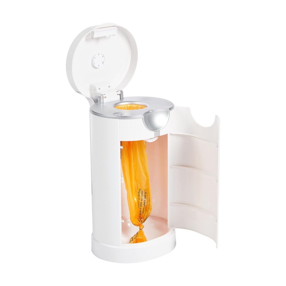 Munchkin White 30L Baby Diaper Pail Self-Sealing Nappy Bin w/ Starter Refill — image 2