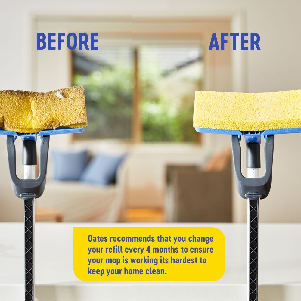 Oates 3x2pc Oates Tilt-A-Matic Squeeze Mop Refill With Scour Dot Compatible (3 Pack) — image 7